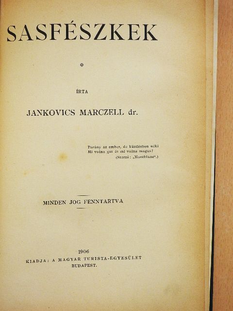 Sasfészkek [antikvár]