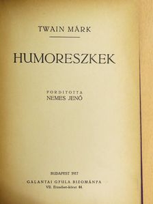 Twain Márk - Humoreszkek [antikvár]