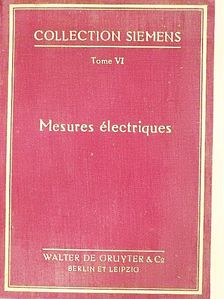 Werner Skirl - Mesures Electriques [antikvár]