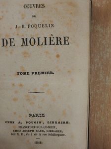 J.-B. Poquelin de Moliére - Oeuvres de J.-B. Poquelin de Moliére I-II. [antikvár]