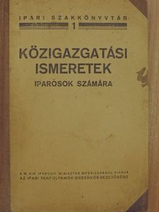 Közigazgatási ismeretek [antikvár]