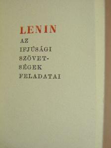 Lenin - Az ifjúsági szövetségek feladatai (minikönyv) (számozott) - Plakettel [antikvár]