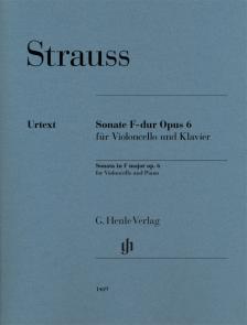 STRAUSS RICHARD - SONATE F-DUR OP.6 FÜR VIOLONCELLO UND KLAVIER