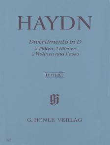 HAYDN,J - DIVERTIMENTO IN D FÜR 2 FLÖTEN,2 HÖRNER,2 VIOLINEN UND BASSO URTEXT