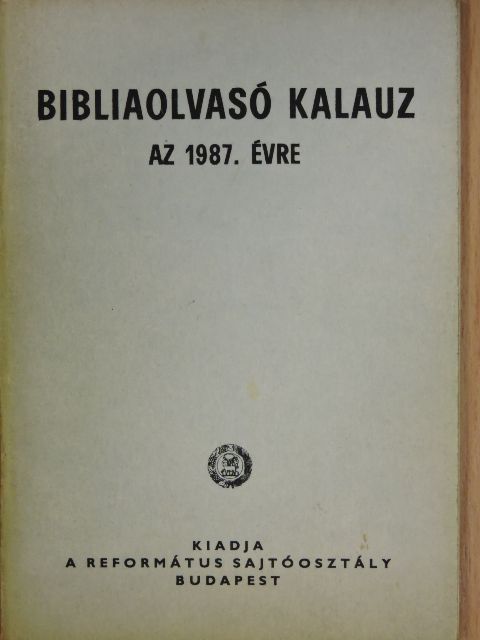 Bibliaolvasó kalauz az 1987. évre [antikvár]