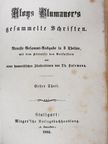 Alois Blumauer - Aloys Blumauer's gesammelte Schriften I-III (gótbetűs) [antikvár]