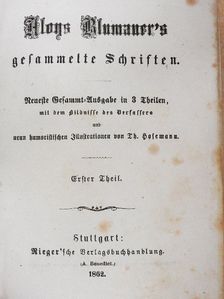 Alois Blumauer - Aloys Blumauer's gesammelte Schriften I-III (gótbetűs) [antikvár]