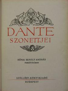 Dante - Dante szonettjei [antikvár]