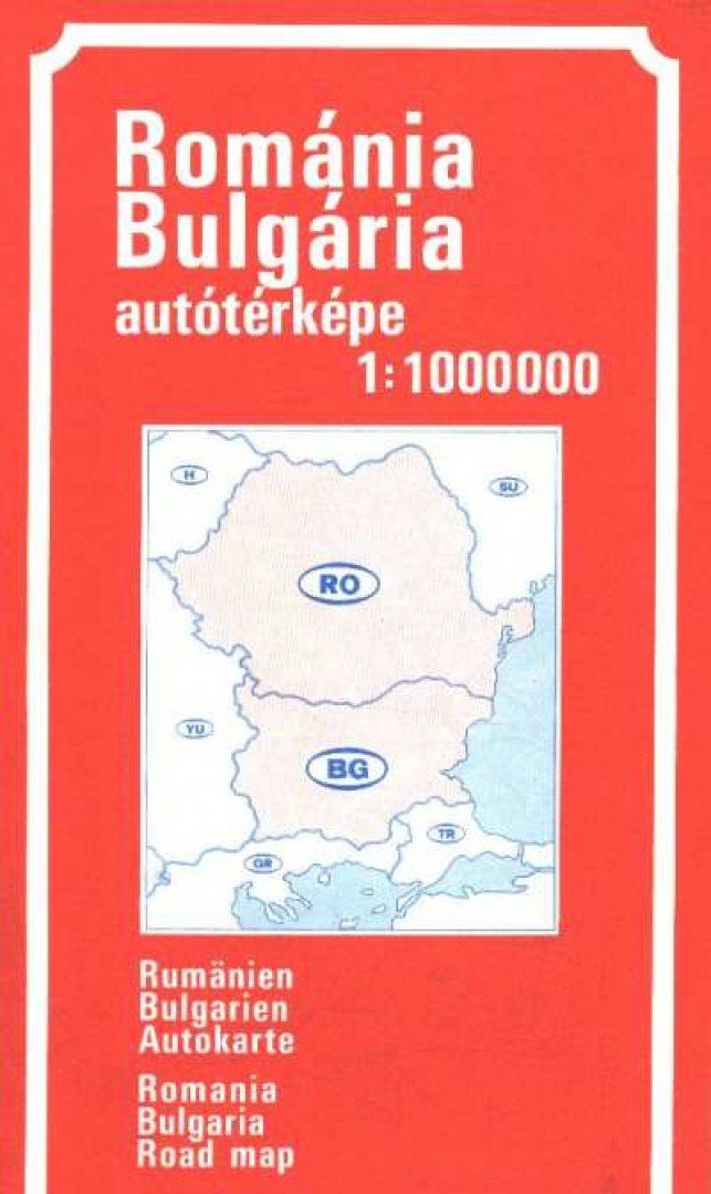 Románia Bulgária autótérképe (1:1000000) [antikvár]