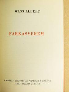 Wass Albert - Farkasverem [antikvár]