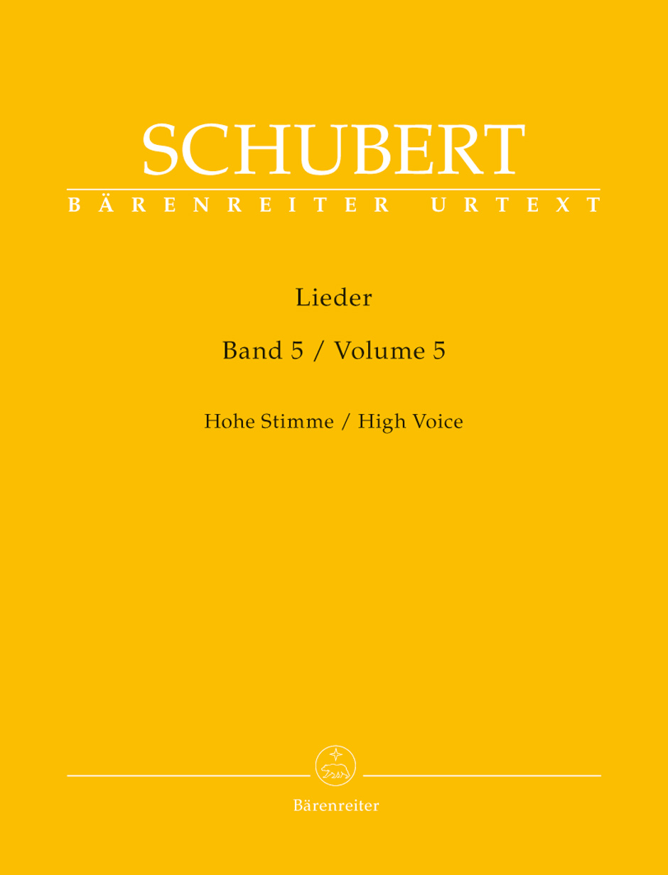 Franz Schubert - LIEDER BAND 5, HOHE STIMME