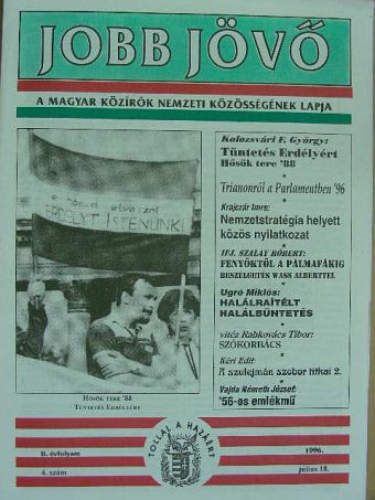 Ifj. Szalay Róbert - Jobb Jövő 1996. július 18. [antikvár]