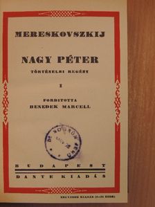 Mereskovszkij - Nagy Péter I-II. [antikvár]
