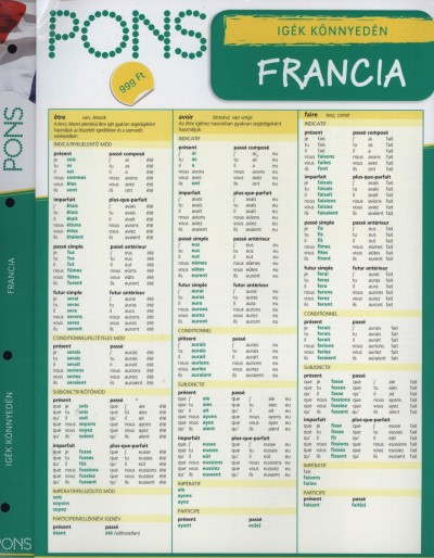 Elisabeth Froget-Seeger - PONS - Igék könnyedén - Francia (ÚJ)