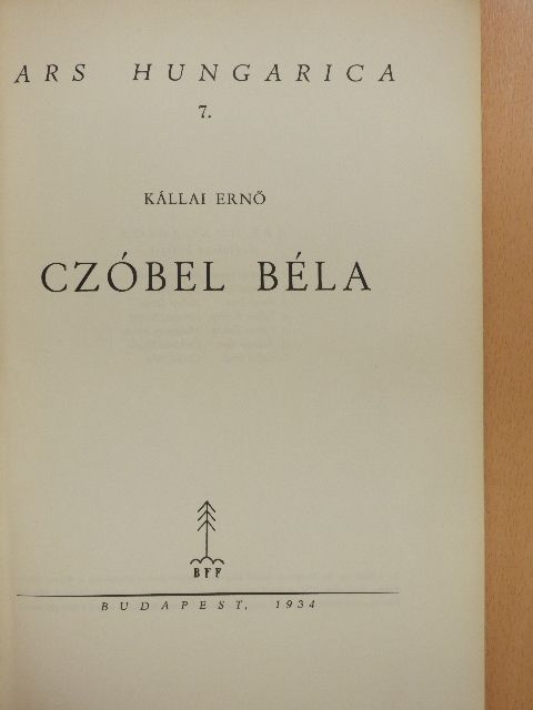 Kállai Ernő - Czóbel Béla [antikvár]
