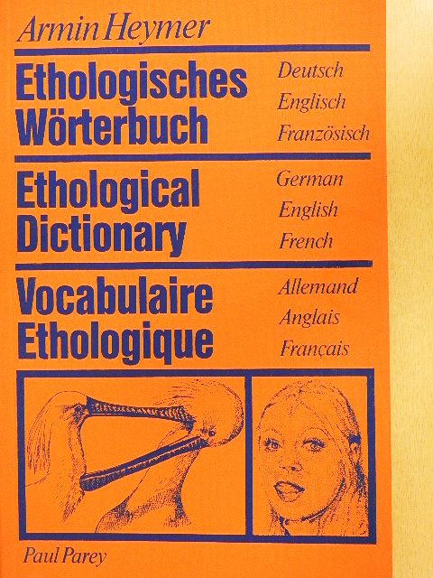Armin Heymer - Ethologisches Wörterbuch [antikvár]