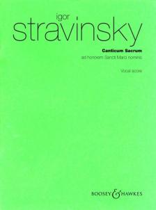 STRAVINSKY - CANTICUM SACRUM - VOCAL SCORE