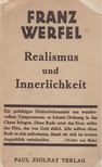 Franz Werfel - Realismus und Innerlichkeit [antikvár]