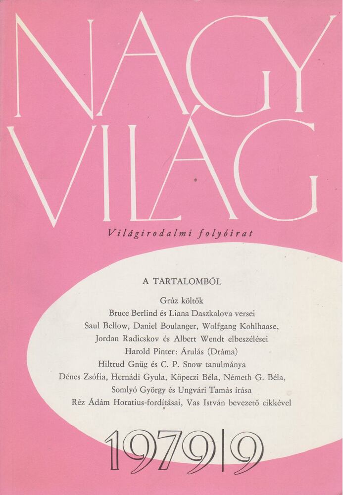 KÉRY LÁSZLÓ - Nagyvilág 1979/9 [antikvár]