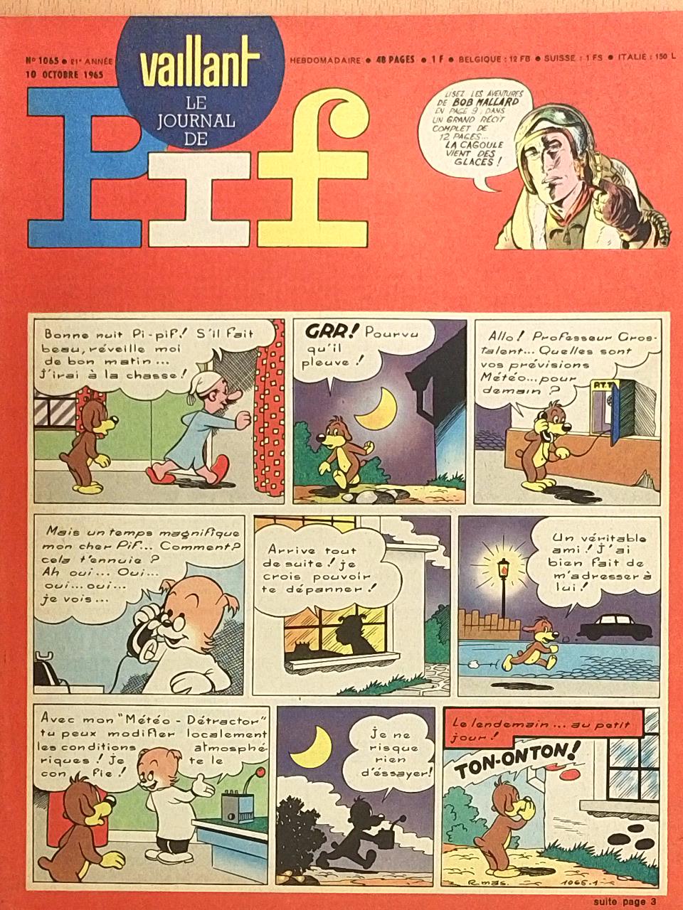 Cézard - Pif 10 Octobre 1965 [antikvár]