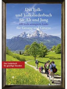 MÜLLER, SEBASTIAN - DAS FOLK- UND VOLKSLIEDERBUCH FÜR ALT UND JUNG. 100 LEICHT ARR. LIEDER FÜR GESANG UND GITARRE