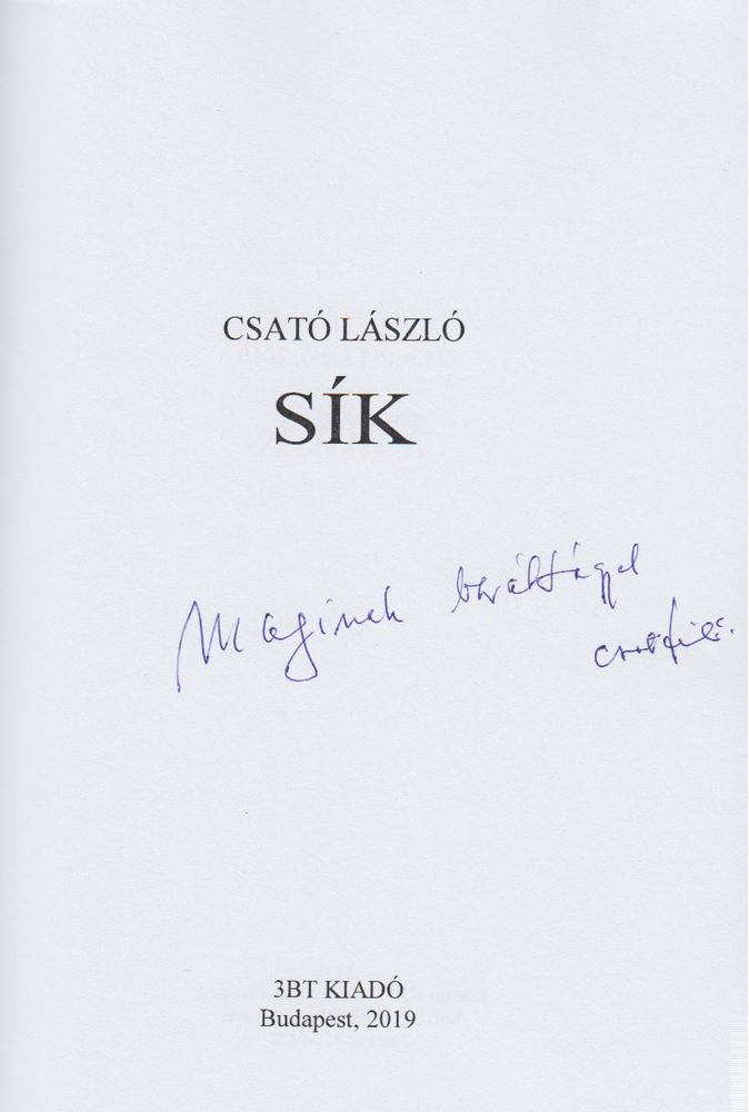 Csató László - Sík (Dedikált) [antikvár]
