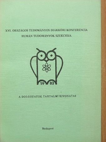 XVI. Országos Tudományos Diákköri Konferencia [antikvár]