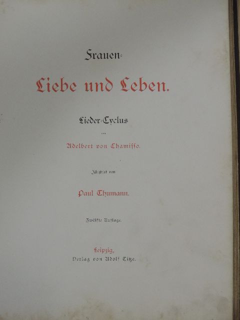 Adalbert von Chamisso - Frauen-Liebe und Leben (gótbetűs) [antikvár]
