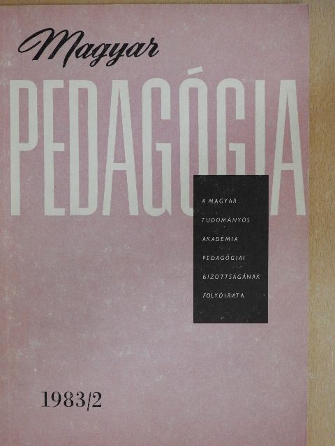 Cserné Adermann Gizella - Magyar Pedagógia 1983/2. [antikvár]