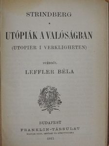 Strindberg - Utópiák a valóságban [antikvár]