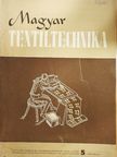 Dr. Hajós István - Magyar Textiltechnika 1950. május [antikvár]