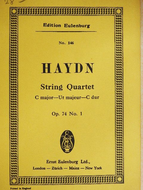 Joseph Haydn - String Quartet No. 72 [antikvár]
