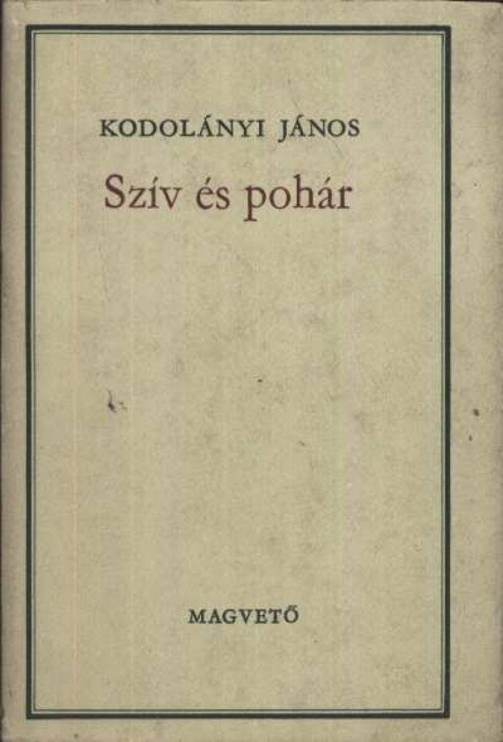 KODOLÁNYI JÁNOS - Szív és pohár [antikvár]