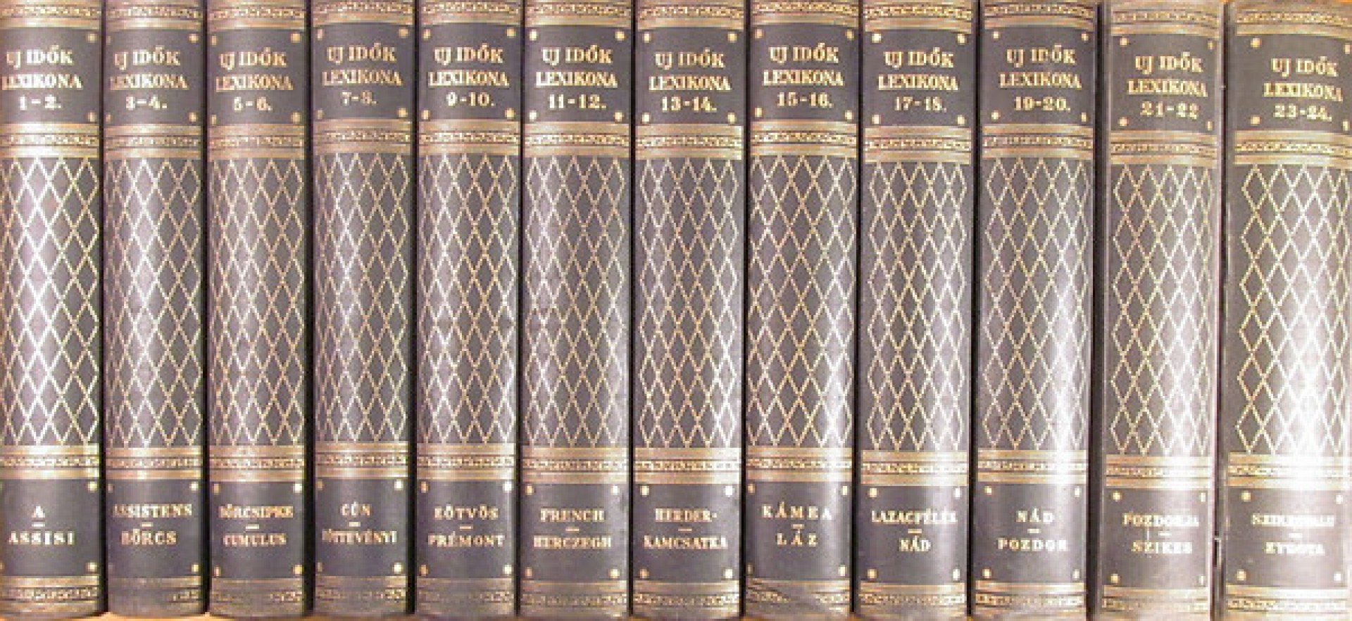 Uj Idők Lexikona 1-24. kötet (12 kötetben) [teljes] [antikvár]