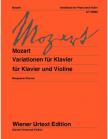 MOZART,W.A - VARIATIONEN FÜR KLAVIER UND VIOLINE (MARGUERRE-KREMER) WIENER URTEXT