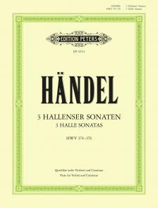 HAENDEL - DREI SONATEN FÜR FLÖTE UND BASSO CONTINUO HWV 374-376 (HALLENSER SONATEN)