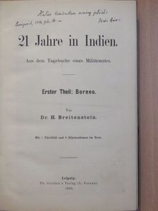 Dr. H. Breitenstein - 21 Jahre in Indien I. [antikvár]