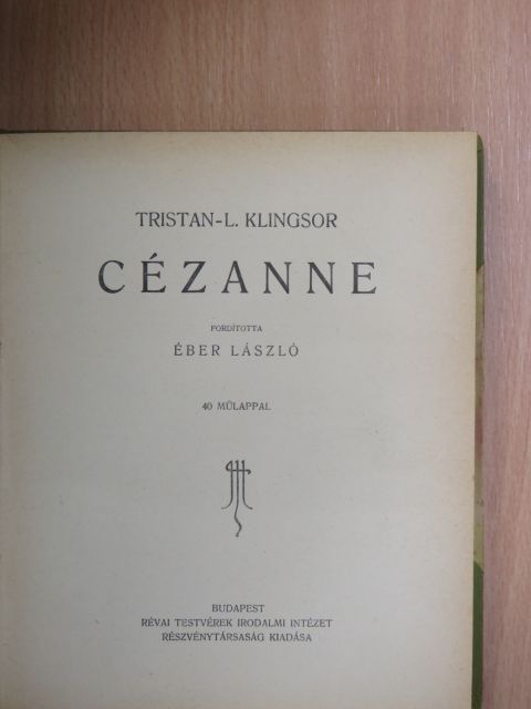 Tristan-L. Klingsor - Cézanne [antikvár]