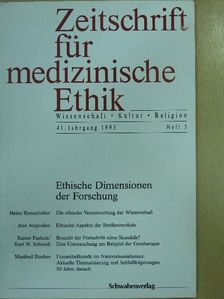 Gerhard Höver - Zeitschrift für medizinische Ethik 1995/3 [antikvár]