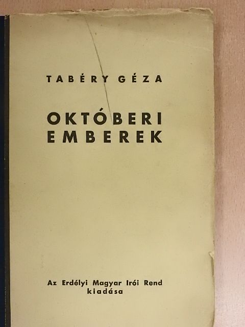 Tabéry Géza - Októberi emberek [antikvár]