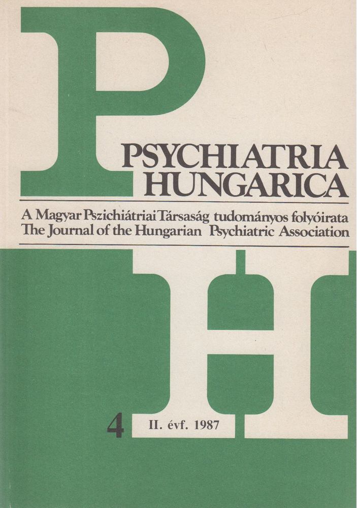 Dr. Buda Béla, Dr. Szilárd János - Psychiatria Hungarica 1987/4. [antikvár]