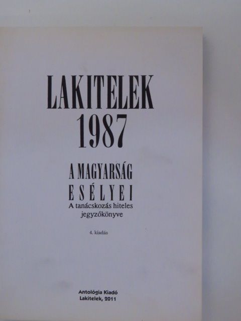 Lakitelek 1987 [antikvár]