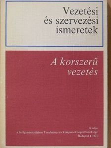 Dr. Dobossy Imre - A korszerű vezetés [antikvár]