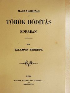 Salamon Ferencz - Magyarország a török hódítás korában. [antikvár]