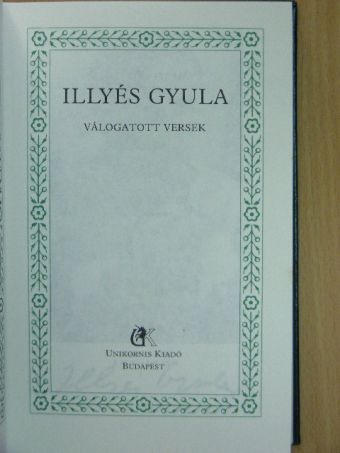 Illyés Gyula - Válogatott versek [antikvár]