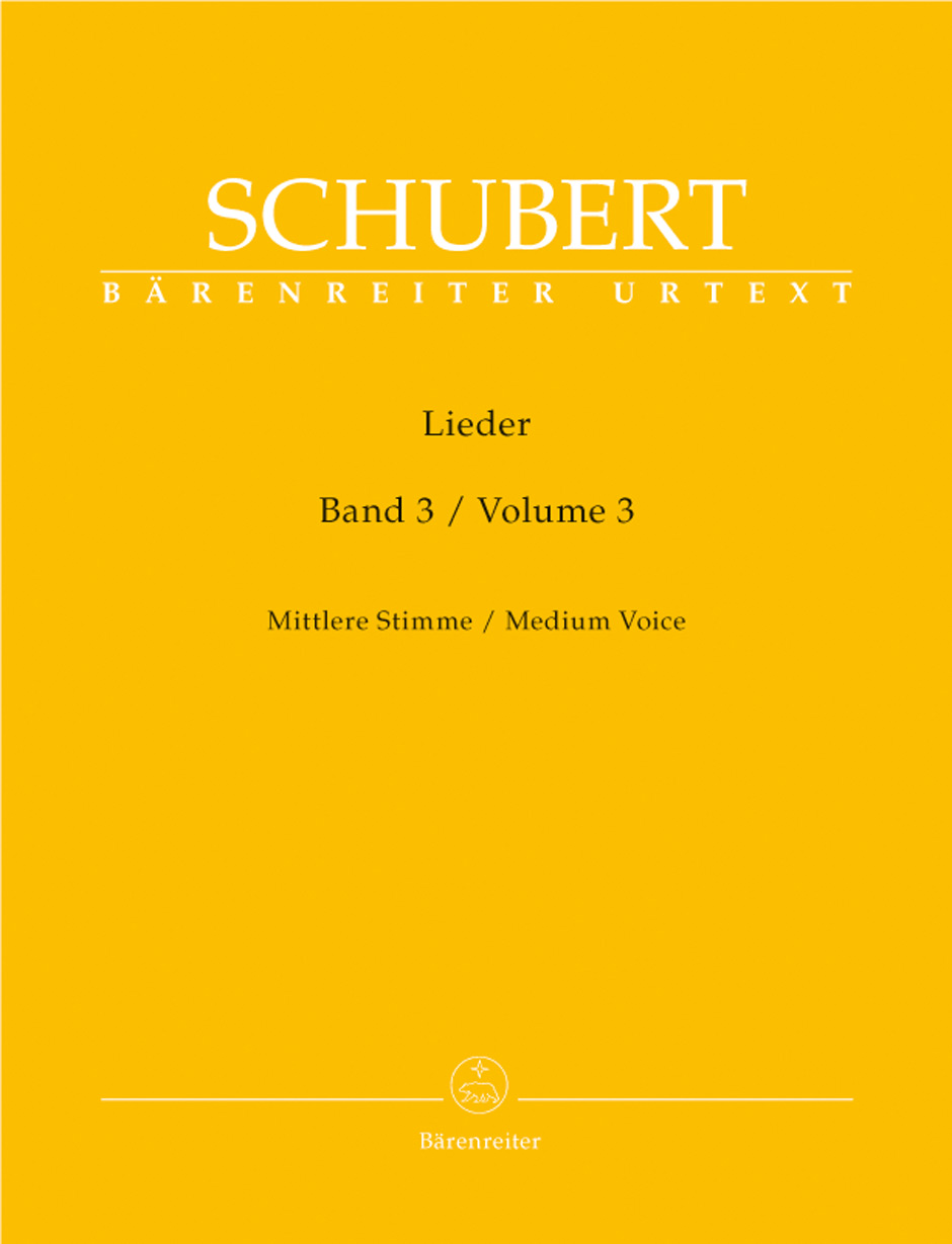 Franz Schubert - LIEDER BAND  3, MITTLERE STIMME