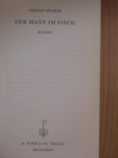 Stefan Andres - Der Mann im Fisch [antikvár]