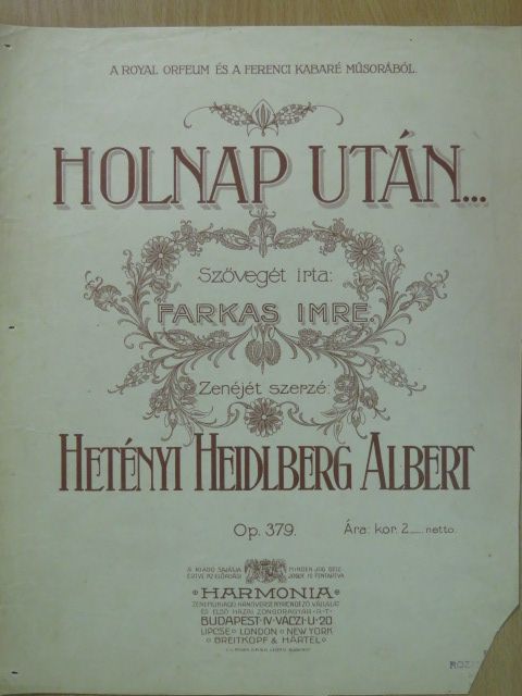 Farkas Imre - Holnap után... [antikvár]