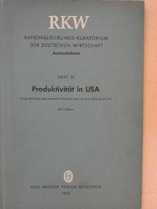 Produktivität in USA [antikvár]