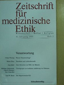 Gerhard Höver - Zeitschrift für medizinische Ethik 1995/2 [antikvár]